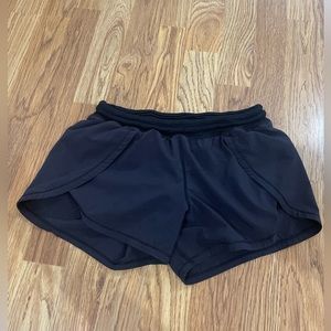 Lululemon size 2 track 2.5 inch black shorts